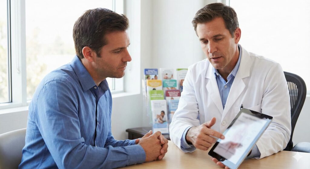 Private consultation for erectile dysfunction treatment Greenwood Village CO clinic.