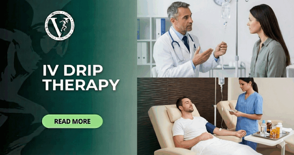 A patient experiencing the many benefits of IV drip therapy.